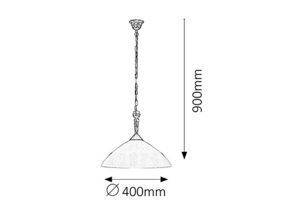 Rabalux lustr Regina E27 1x MAX 60W bronzová 8176