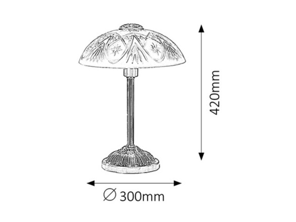 Rabalux stolní lampa Annabella E14 1x MAX 40W bronzová 8634