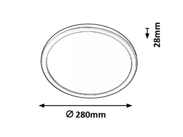 Rabalux stropní svítidlo Lambert LED 15W IP44 3358