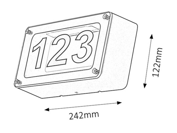 Rabalux venkovní domovní číslo Hannover LED 6W IP54 8747
