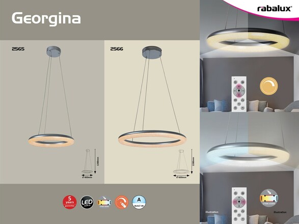 Rabalux závěsné svítidlo Georgina LED 36W 2566