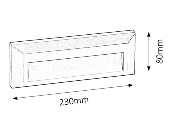 Rabalux venkovní nástěnné svítidlo Pueblo LED 1,6W IP65 8011