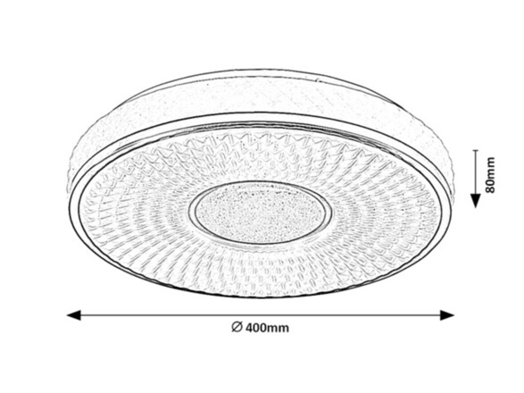 Rabalux stropní svítidlo Sedona LED 24W 2119