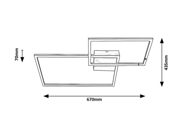 Rabalux stropní svítidlo Ocean LED 26W 5256