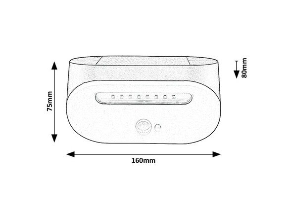 Rabalux venkovní solární svítidlo Brezno LED 3,2W černá IP44 77006