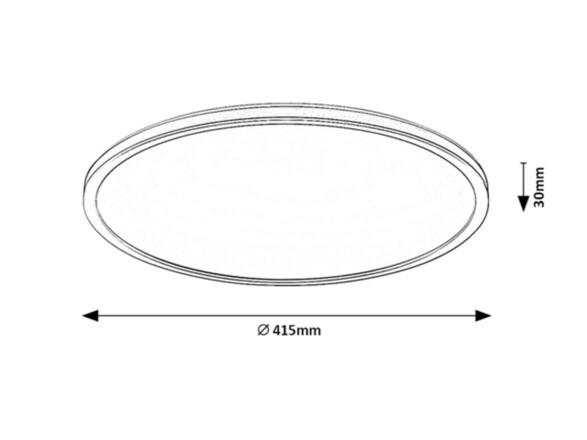 Rabalux stropní svítidlo Rasmus LED 22W RGB DIM 2290