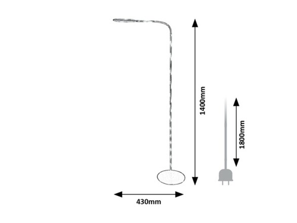 Rabalux stojací lampa Adelmo LED 10W CCT DIM 74010