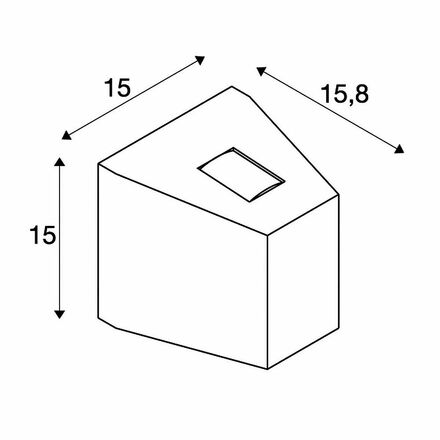 BIG WHITE OUT-BEAM, venkovní nástěnné svítidlo, LED, 3000K, IP44, up/down, antracit, 15 W 229695