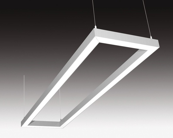 SEC Stropní nebo závěsné LED svítidlo s přímým osvětlením WEGA-FRAME2-DA-DIM-DALI, 50 W, eloxovaný AL, 886 x 330 x 50 mm, 4000 K, 6640 lm 322-B-106-01-00-SP