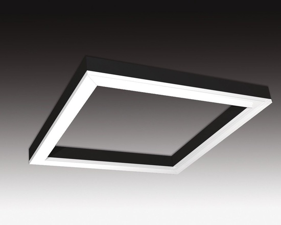 SEC Stropní nebo závěsné LED svítidlo WEGA-FRAME2-CB-DIM-DALI, 32 W, eloxovaný AL, 607 x 607 x 65 mm, 3000 K, 4480 lm 321-B-103-01-00-SP