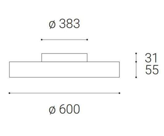 LED2 1234153 ROTO 60, B 40-60+8 2700K/3200K/4000K