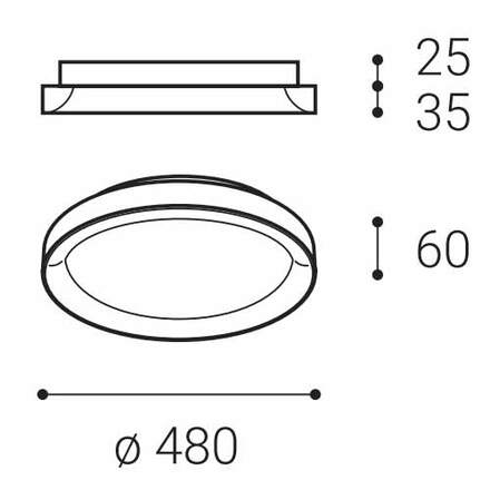 LED2 1271653D BELLA SLIM 48, B DIM 38 2CCT 3000K/4000K STROPNÍ ČERNÉ