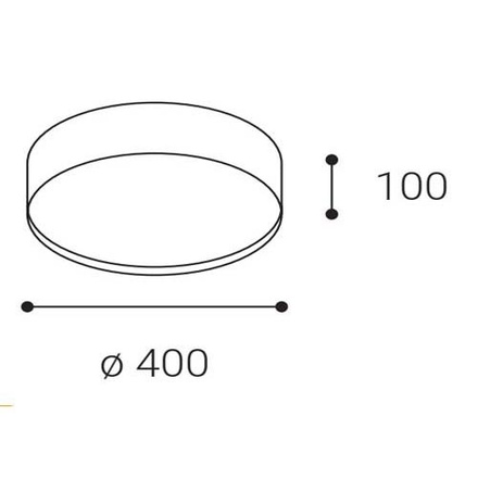 LED2 1272458DT ROMO 40, CF DIM 30W 2CCT 3000K/4000K stropní kávové