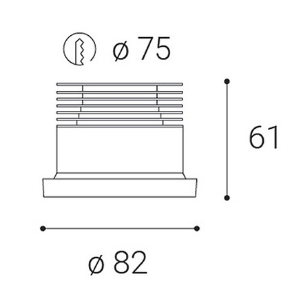 LED2 2150441D SPOT A,  DIM 9 4000K ZÁPUSTNÉ ČERNÉ