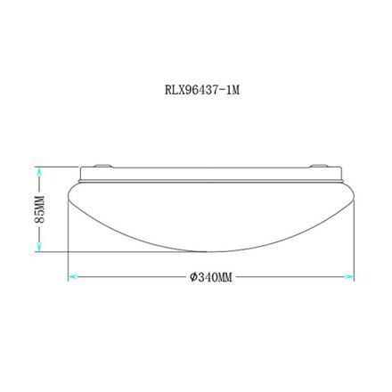 ZUMALINE Stropní svítidlo LED CARPI RLX96437-1M